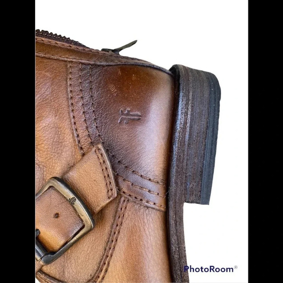 Frye Tyler Engineer Boot in Cognac - Picture 6 of 11